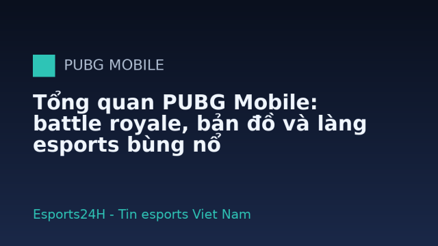 Tổng quan PUBG Mobile: battle royale, bản đồ và làng esports bùng nổ