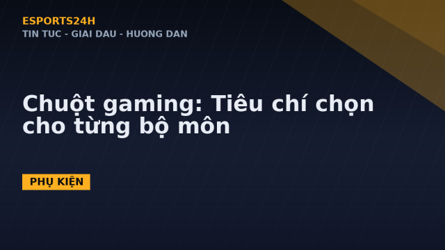 Chuột gaming: Tiêu chí chọn cho từng bộ môn