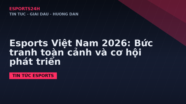 Esports Việt Nam 2026: Bức tranh toàn cảnh và cơ hội phát triển