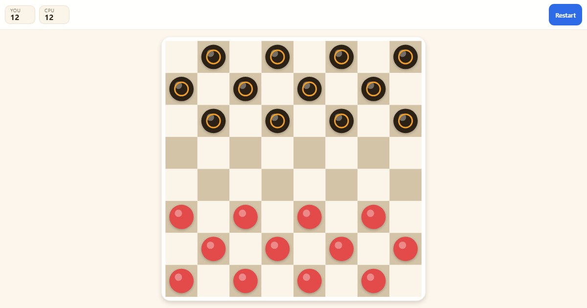 Checkers Lite: Classic Board Duel