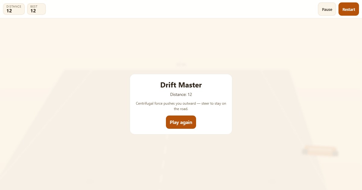 Drift Master: Kekal di Laluan